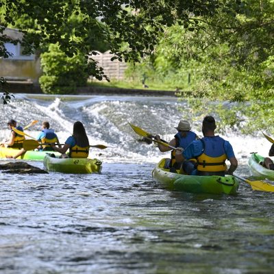 17/06/2021 - MARNAY - HAUTE SAONE - FRANCE -  Tourisme Canoé sur la riviere l'Ognon        - Photo Laurent CHEVIET