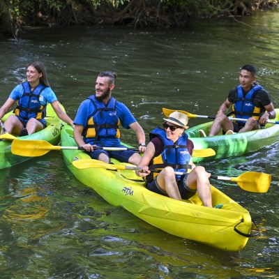 17/06/2021 - MARNAY - HAUTE SAONE - FRANCE -  Tourisme Canoé sur la riviere l'Ognon        - Photo Laurent CHEVIET