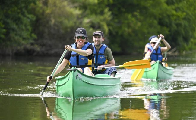 17/06/2021 -VREGILLE - HAUTE SAONE - FRANCE -  Tourisme Canoé sur la riviere l'Ognon        - Photo Laurent CHEVIET